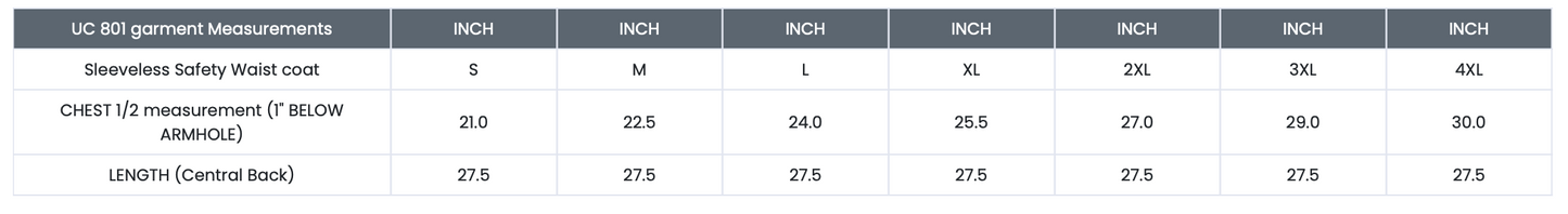 (UC801) Hi Viz Jackets