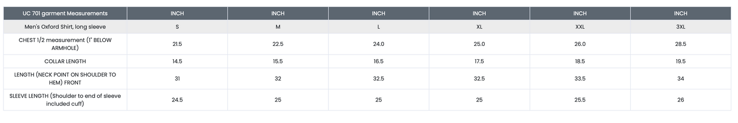 (UC701) Short Sleeve Oxford Shirt