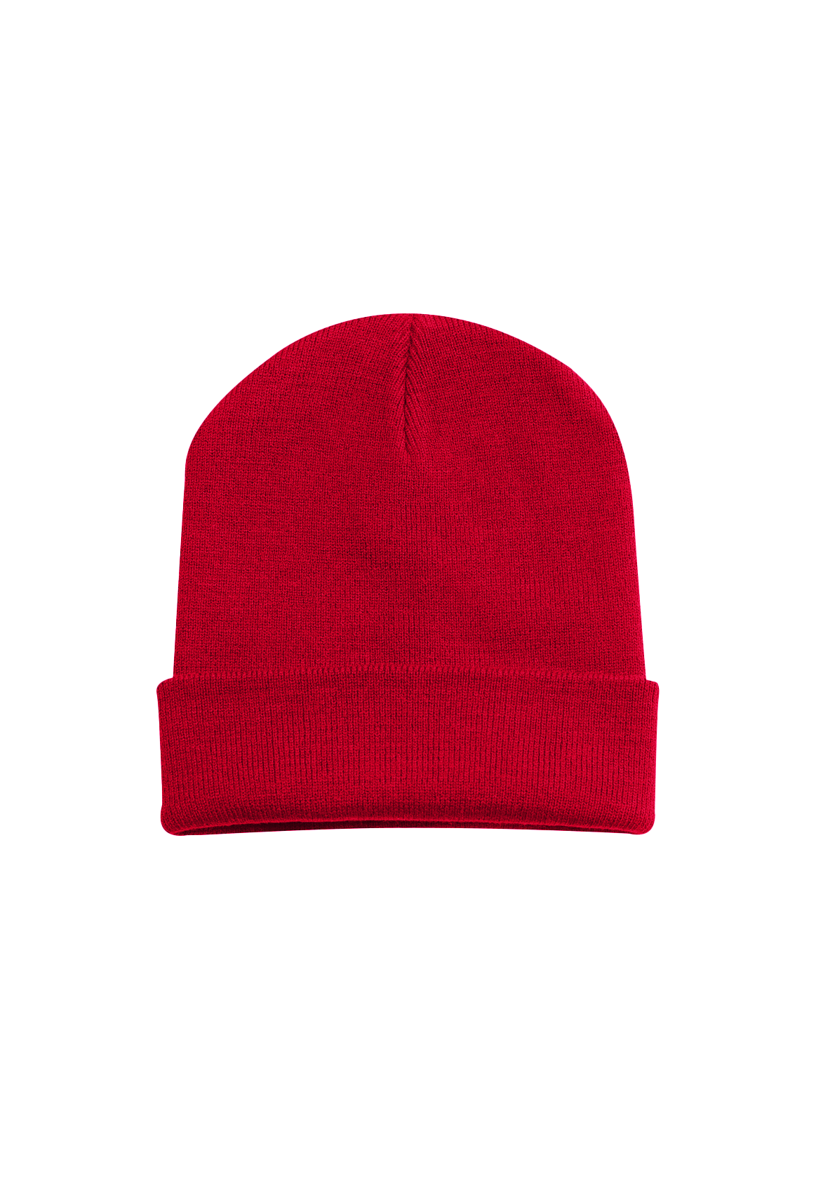 Heavyweight Cuffed Beanie in Red