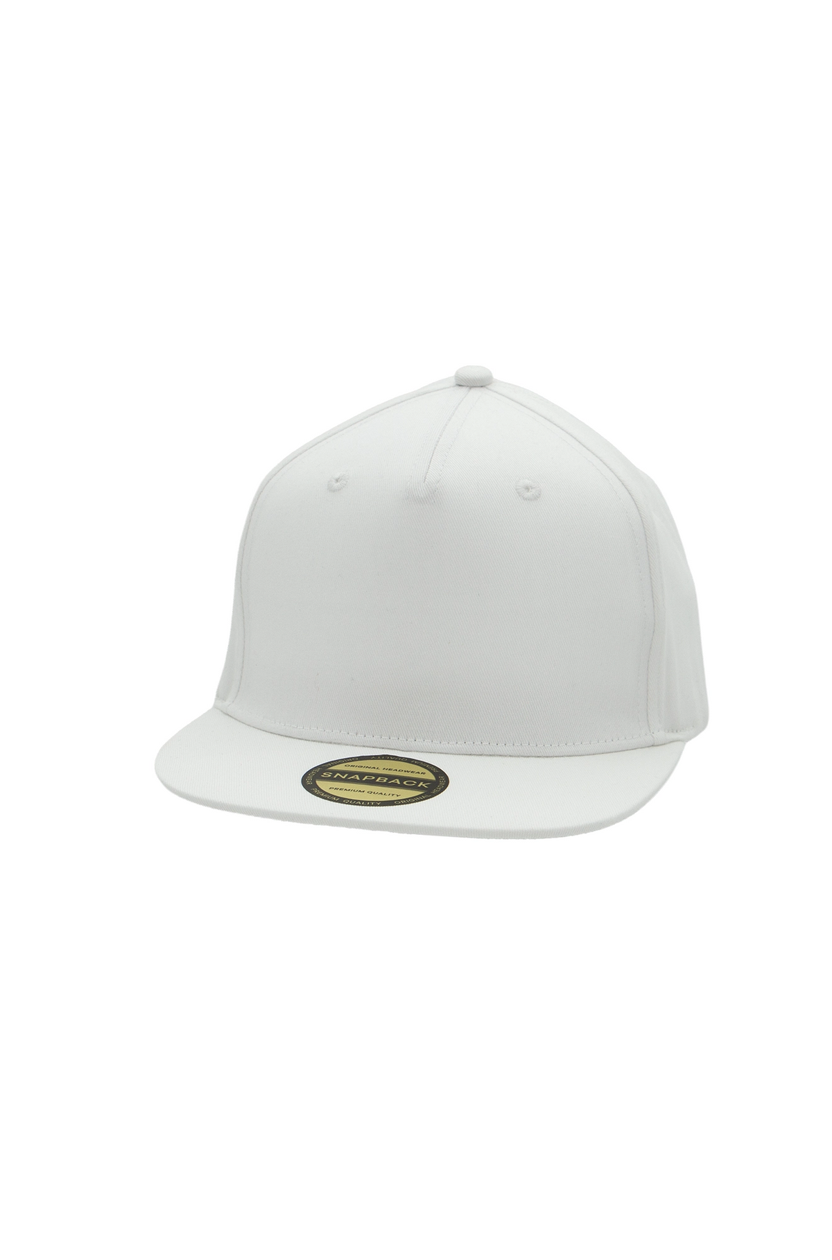 Original Snapback 5 Panel Cap in White