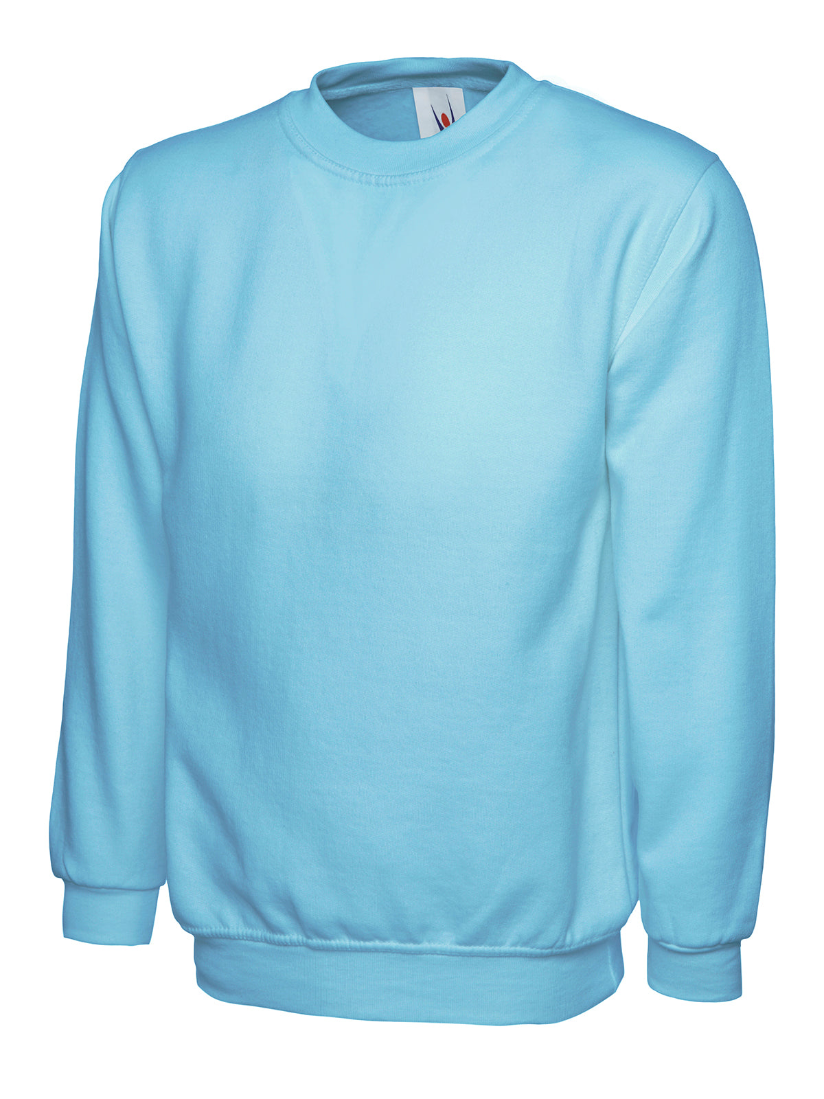 Ladies Deluxe Crew Neck Sweatshirt in Sky