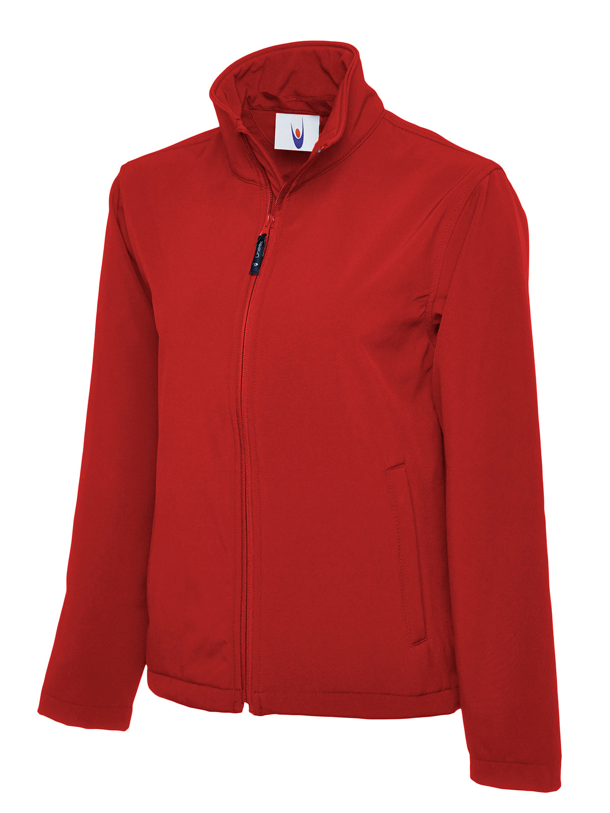 Classic Full Zip Soft Shell Jacket in Red