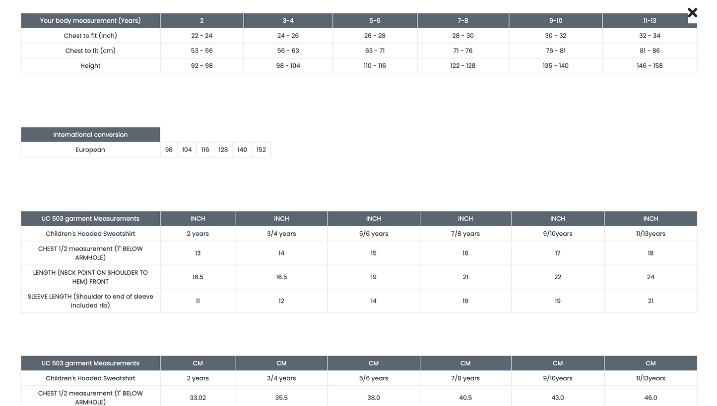 Hoodie - No Zip (M&J) CHILD Sizes