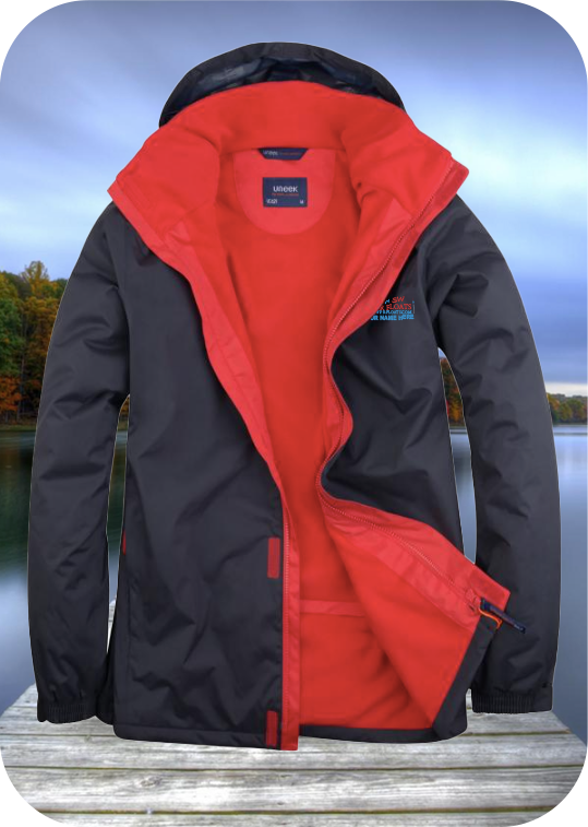 UC621 Deluxe Outdoor Jacket Dark Blue with Red Trim