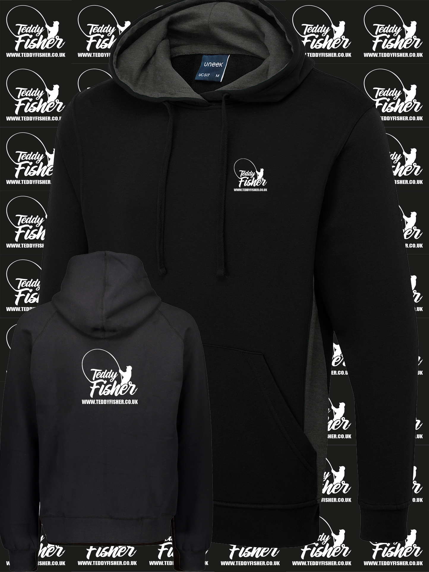 UC517 Two Tone Hooded Sweatshirt