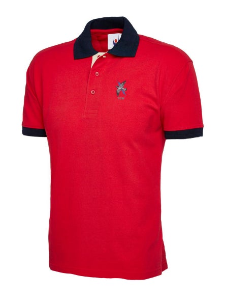 TCW CREST or ROCK DOVE Embroidered Dual Colour Poloshirt - The Forces Shop