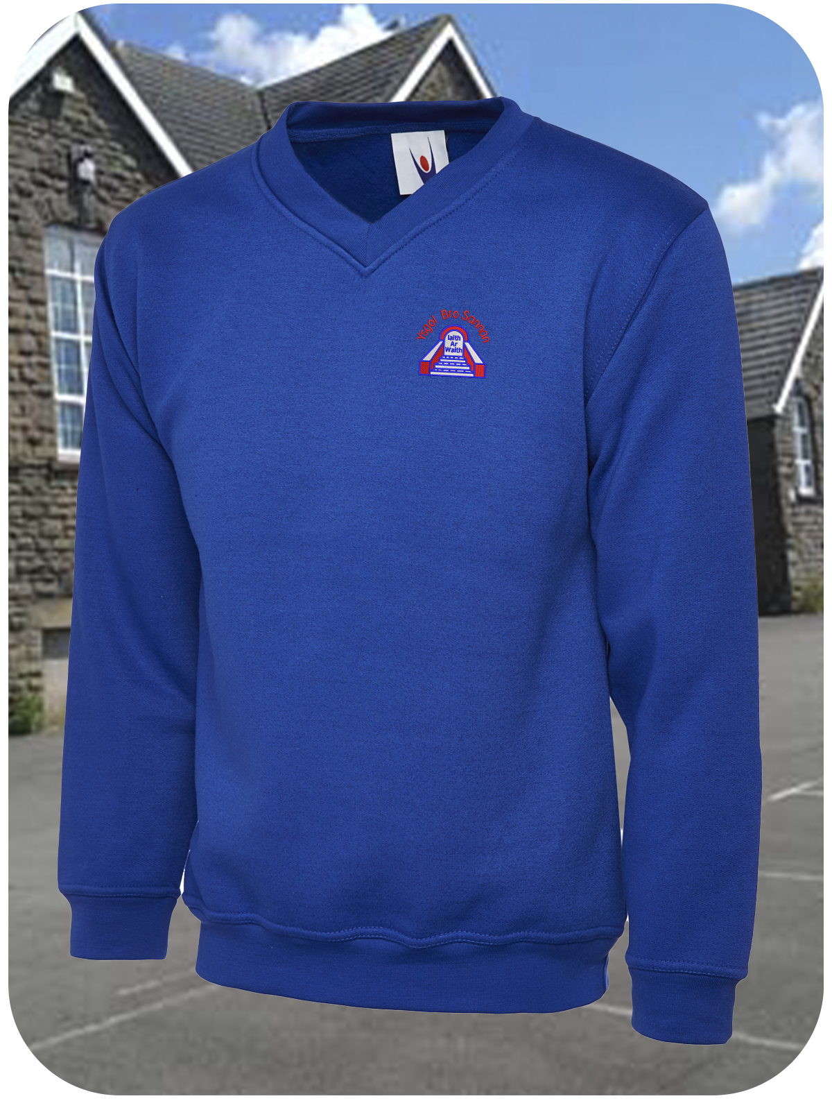 UC206 Childrens V-Neck Sweatshirt