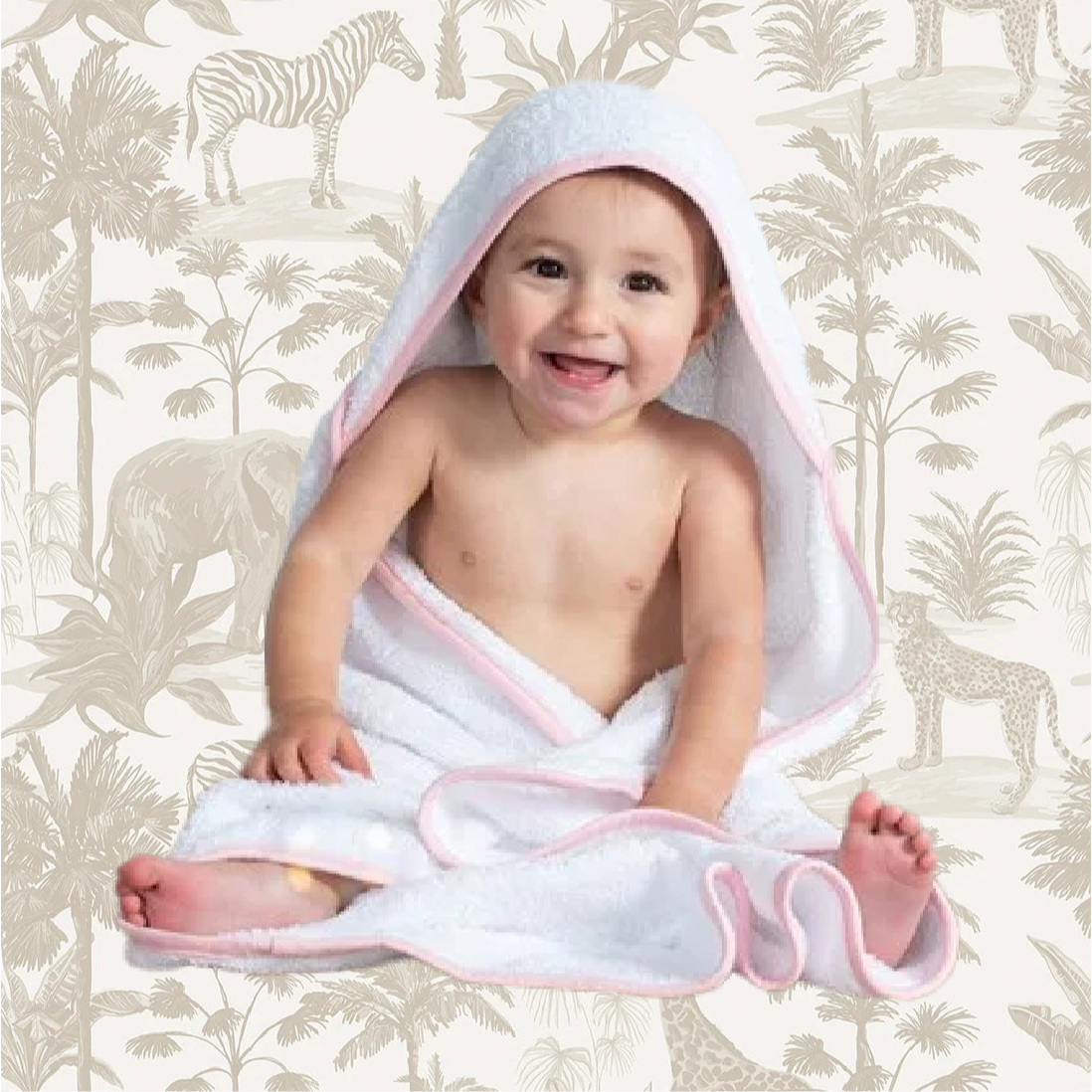 Hooded Baby Towel with Embroidered name