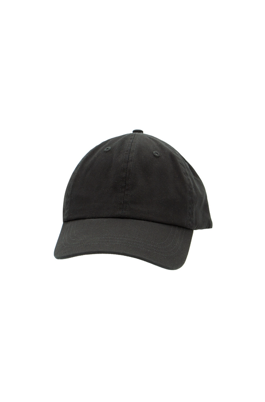 6 Panel Low Profile Dad Cap in Black