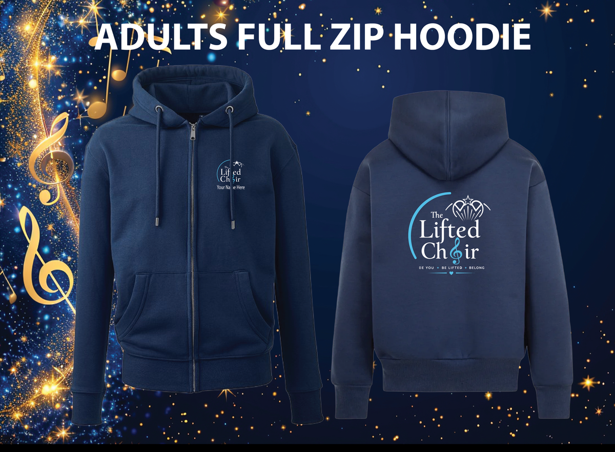 ADULT HOODIE FULL ZIP. -  THE LITTLE CHOIR