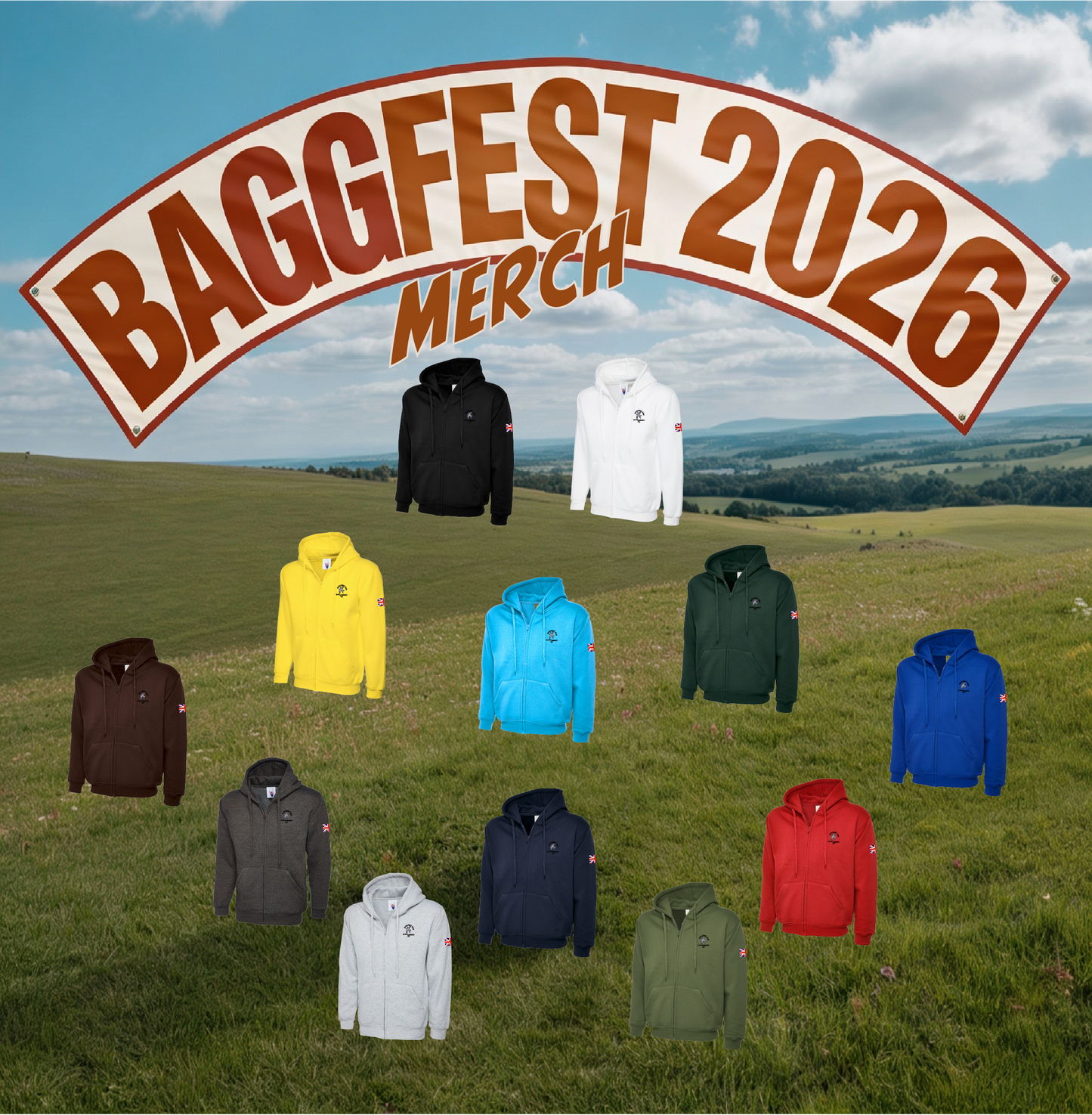 BAGGFEST 2026 HOODIES *** WITH ZIP ***