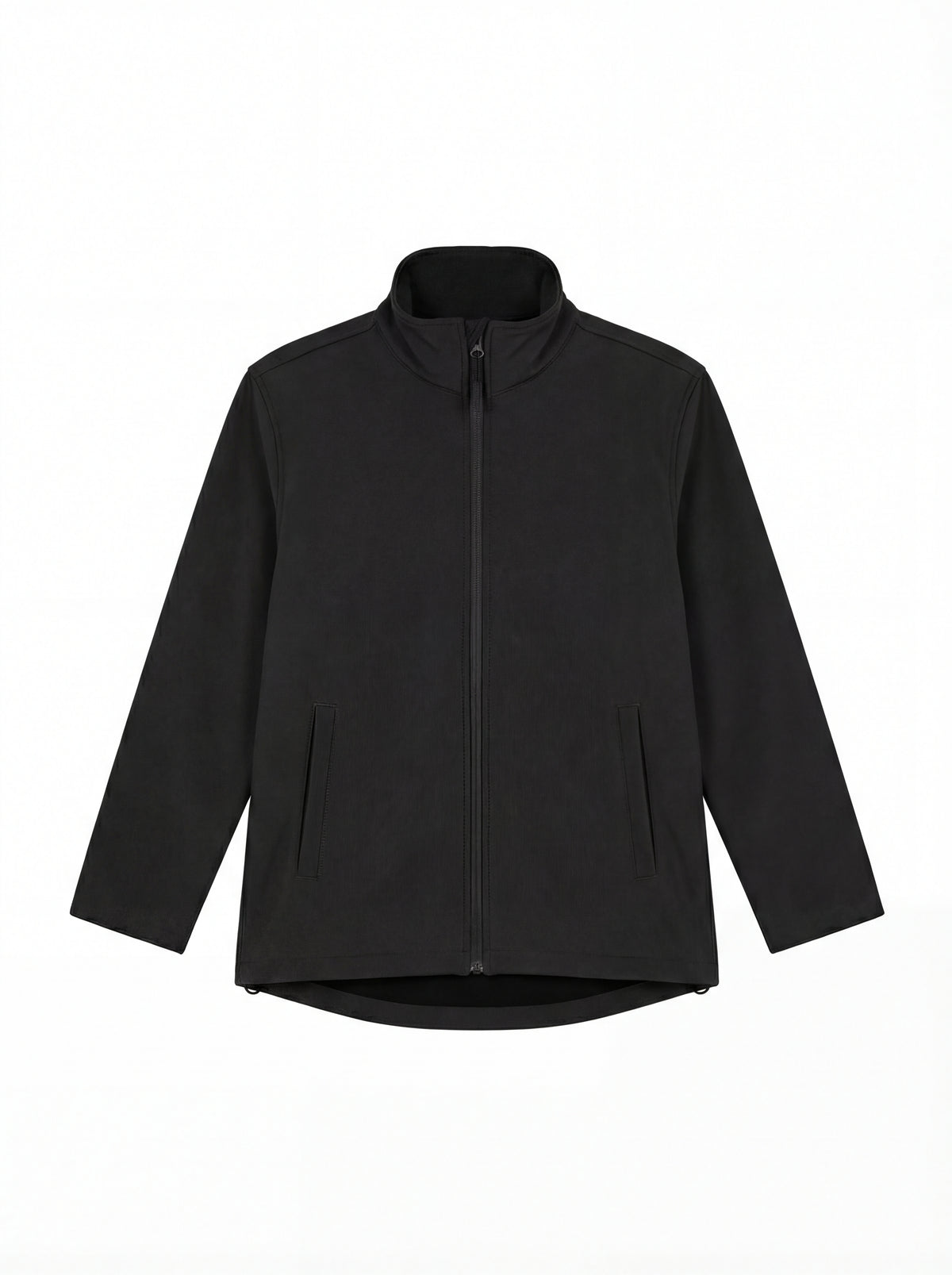 Eco Full Zip Softshell Jacket in Black