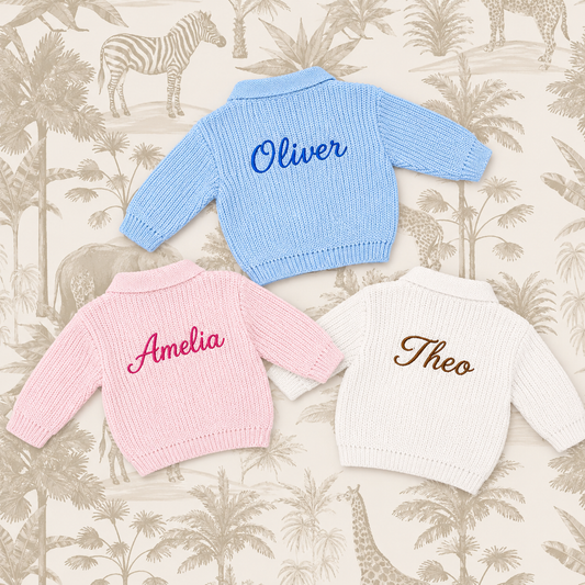 Dandelion personalised cardigans