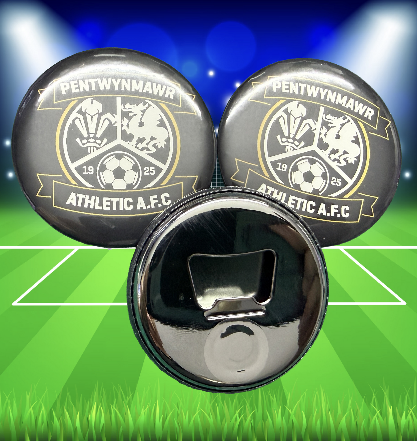 BOTTLE OPENER / FRIDGE MAGNET PENTWYNMAWR AFC