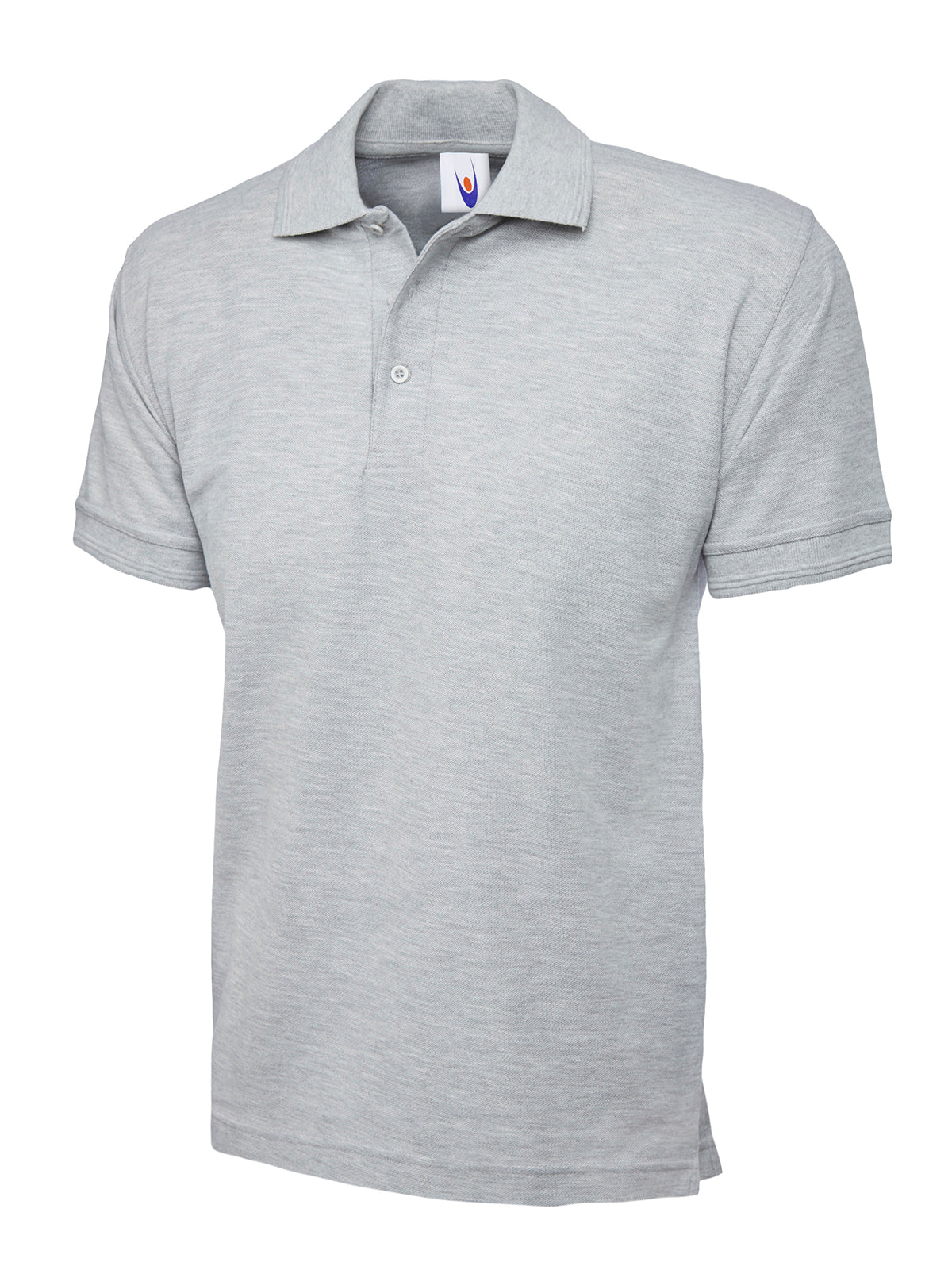 Heavyweight Poloshirt in Heather Grey
