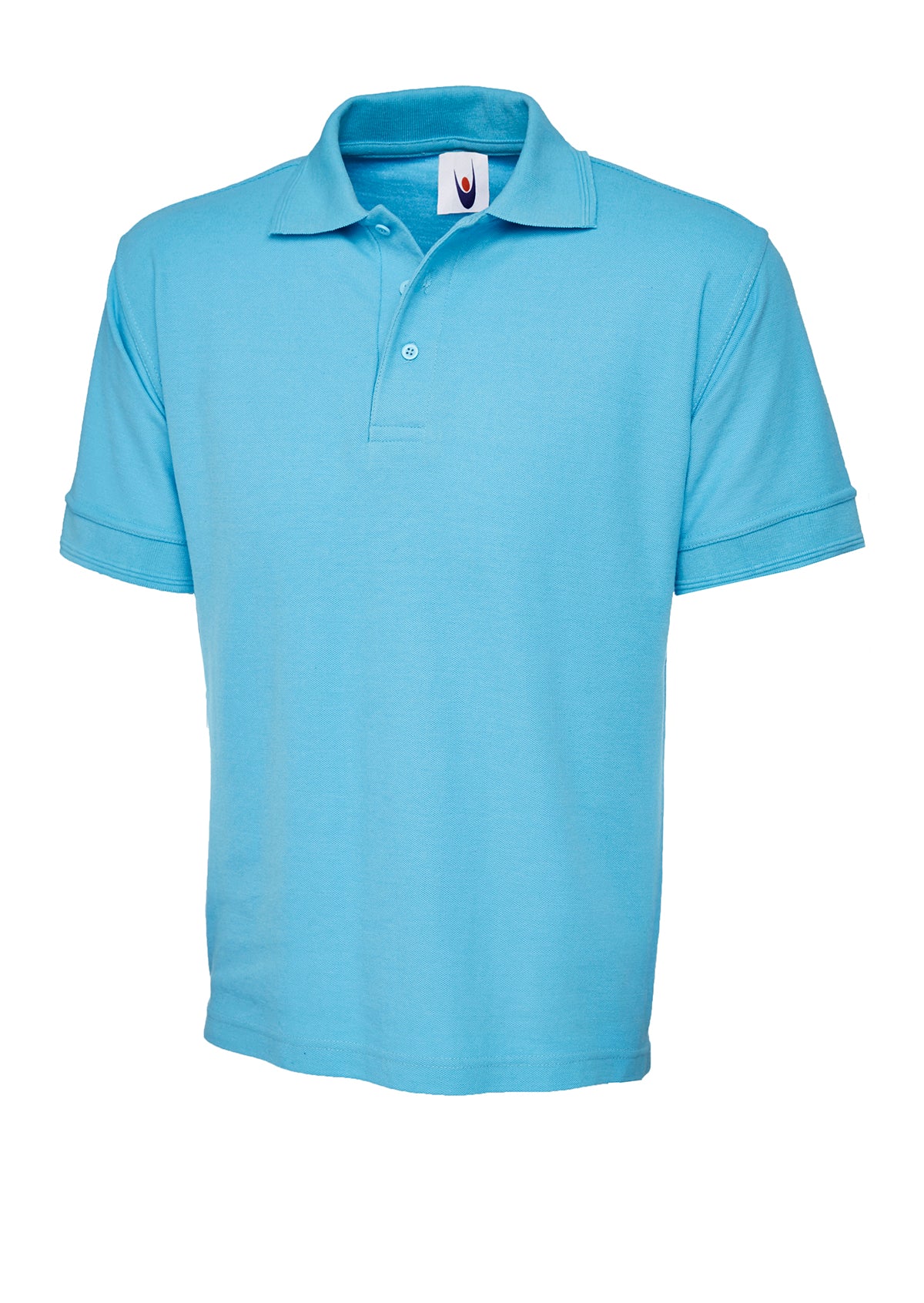 Heavyweight Poloshirt in Sky