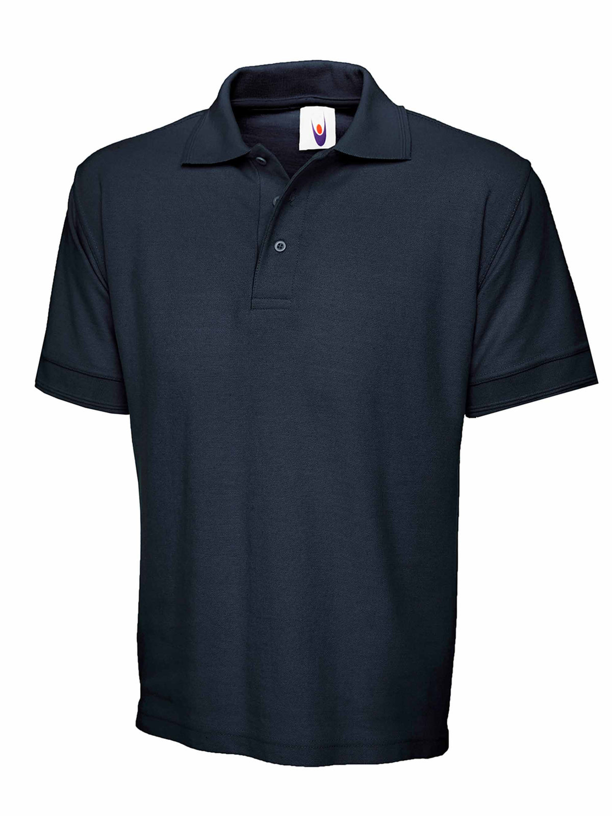 Heavyweight Cotton Poloshirt in Navy
