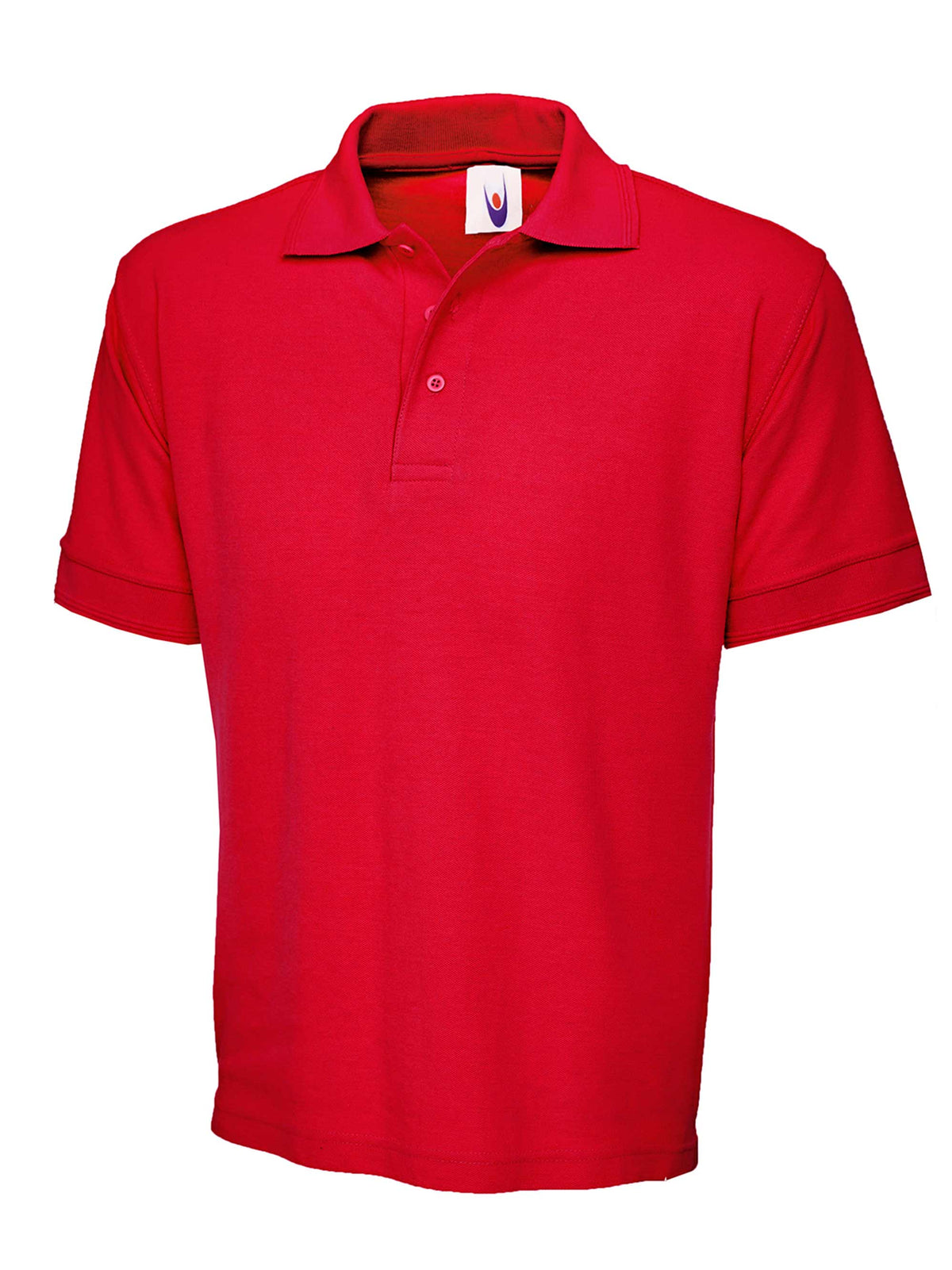 Heavyweight Cotton Poloshirt in Red