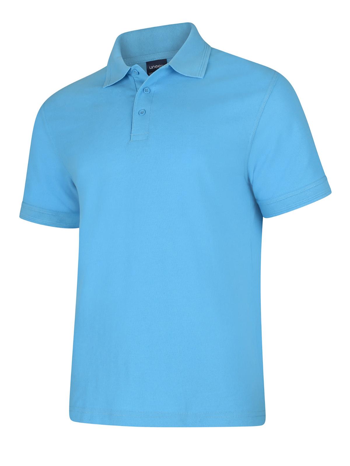 Deluxe Poloshirt in Sky