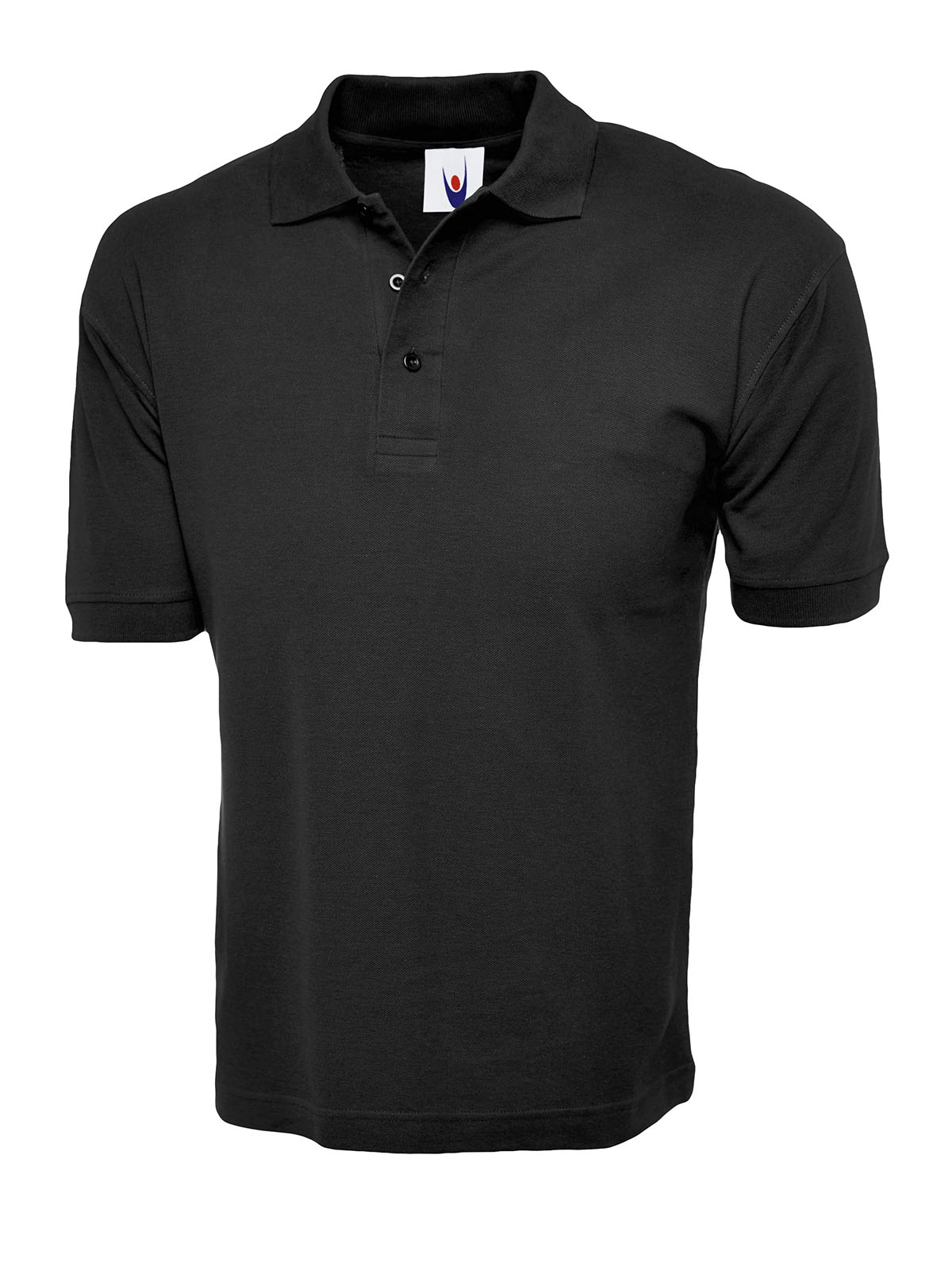 Classic Cotton Poloshirt in Black