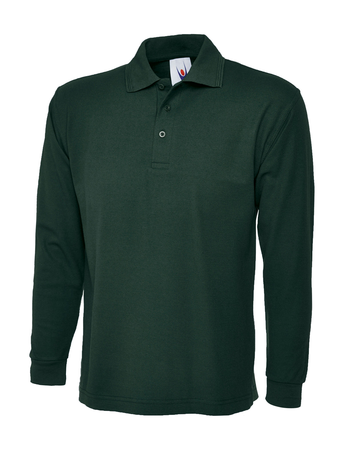 Longsleeve Classic Poloshirt in Bottle Green