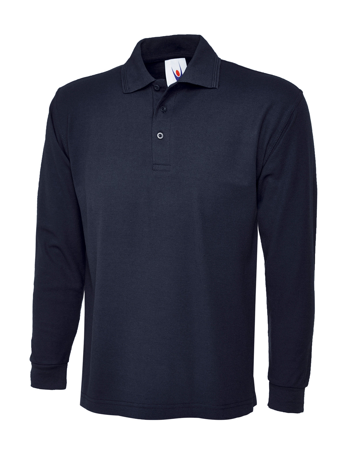 Longsleeve Classic Poloshirt in Navy