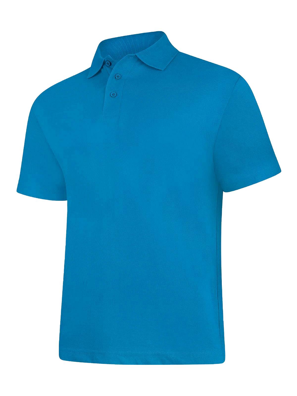 Mens Active Cotton Poloshirt in Sapphire