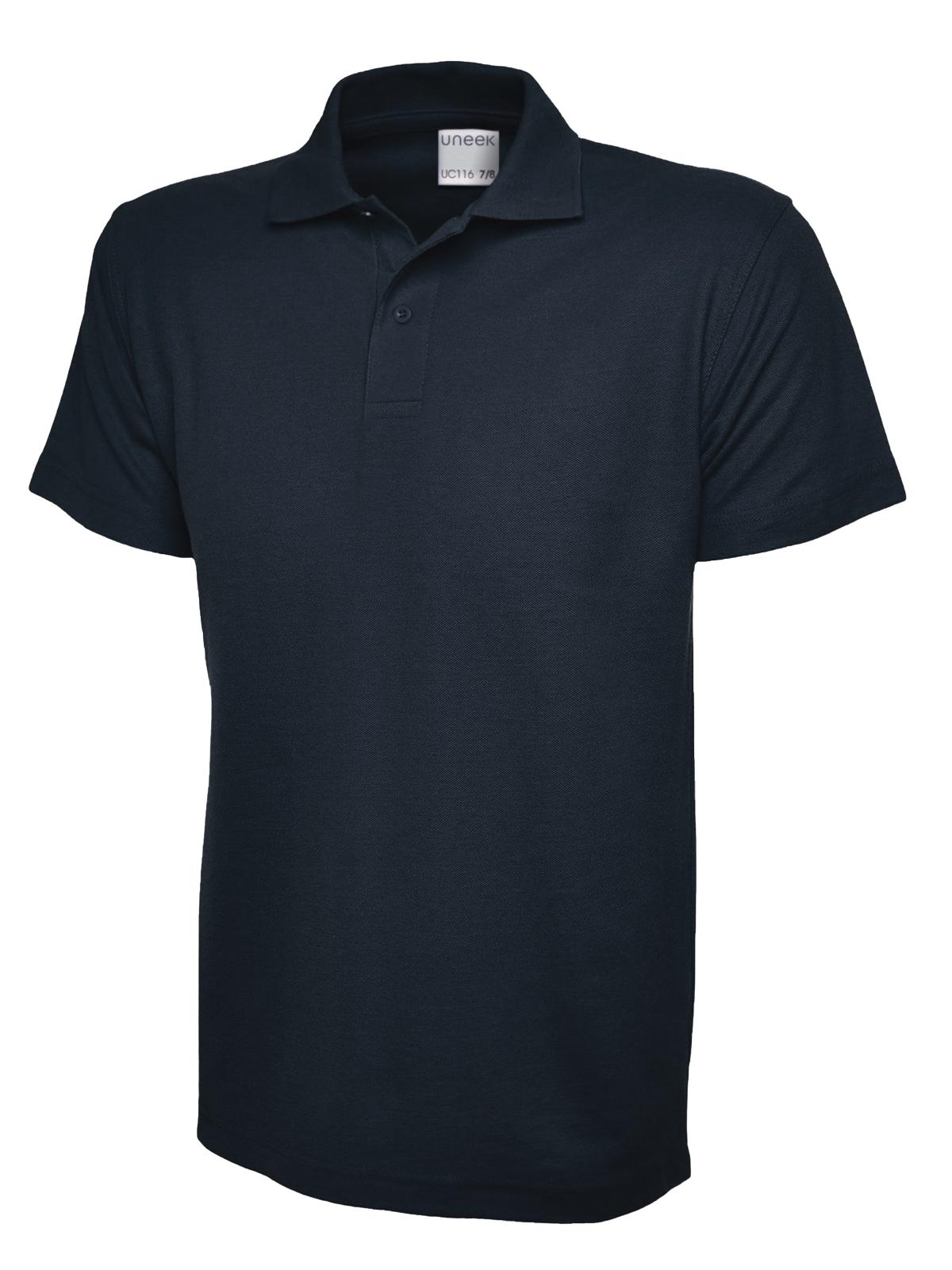 Childrens Active Cotton Poloshirt in Navy