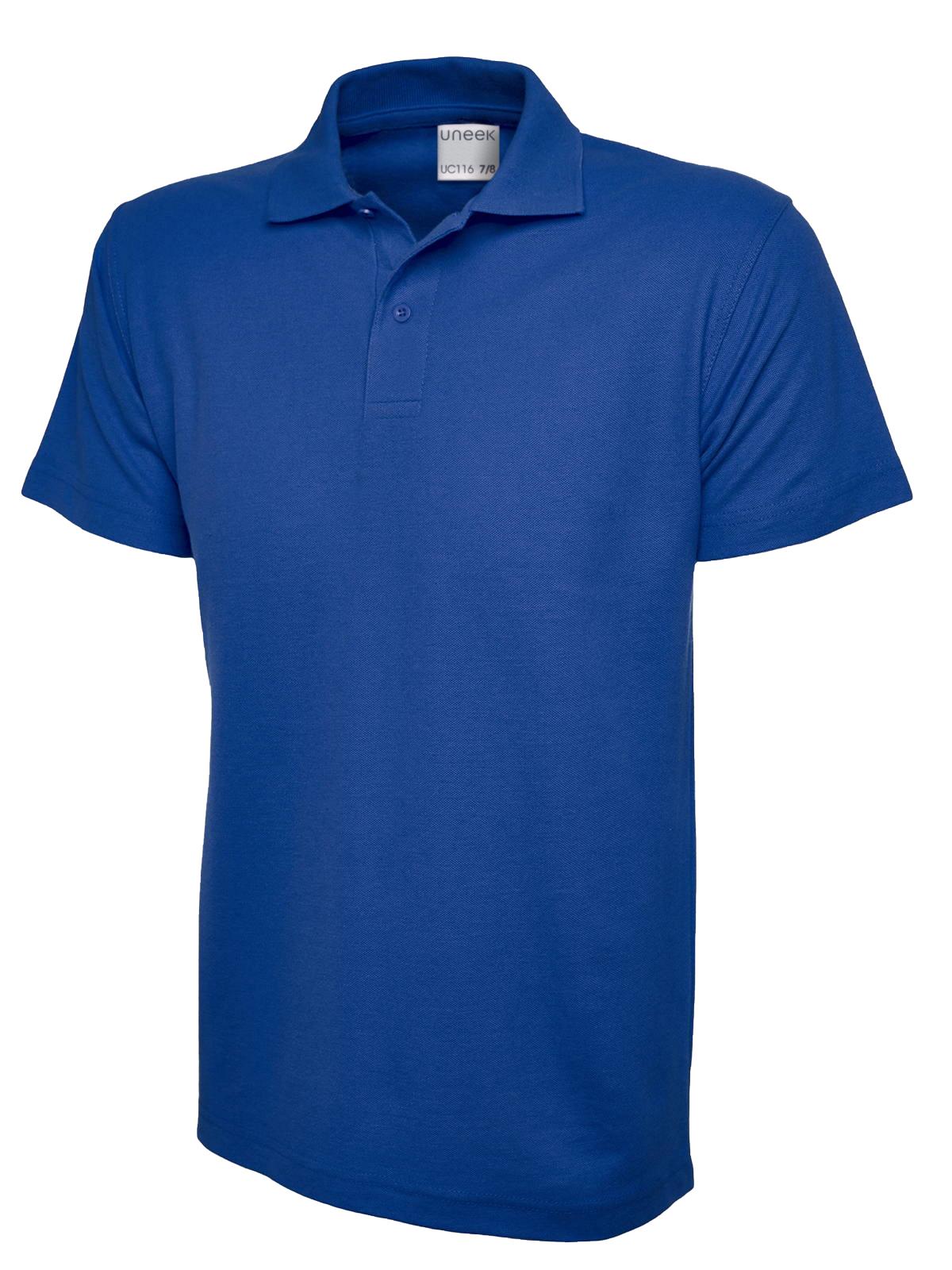 Childrens Active Cotton Poloshirt in Royal