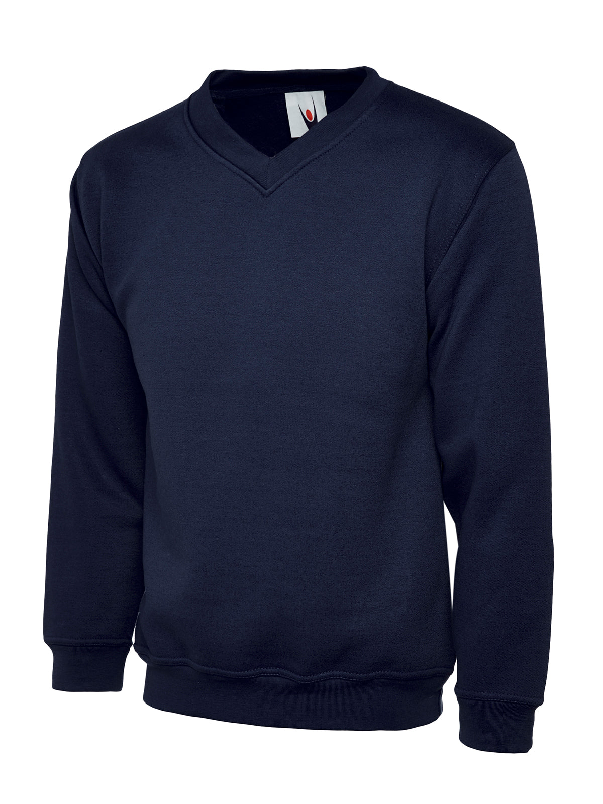 Classic V-Neck Sweatshirt in Navy