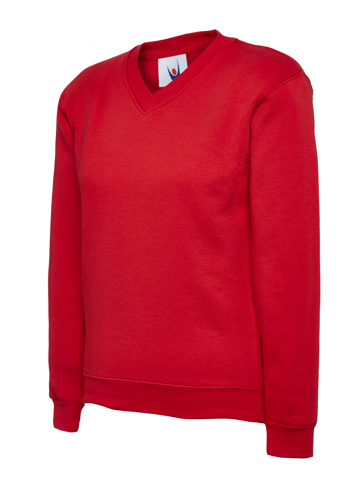 Childrens Classic V-Neck Sweatshirt in Red