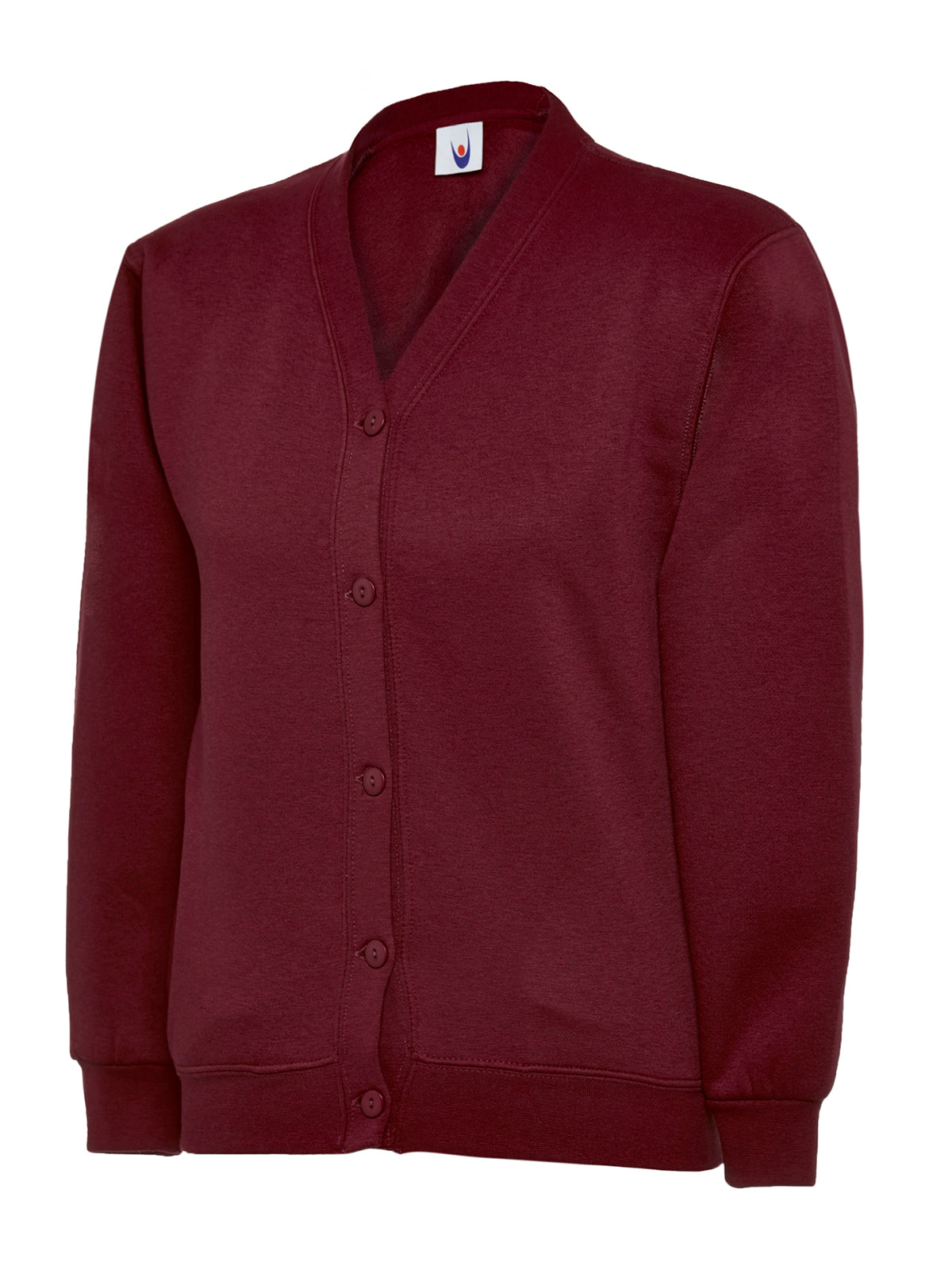 Childrens Classic Cardigan in Maroon