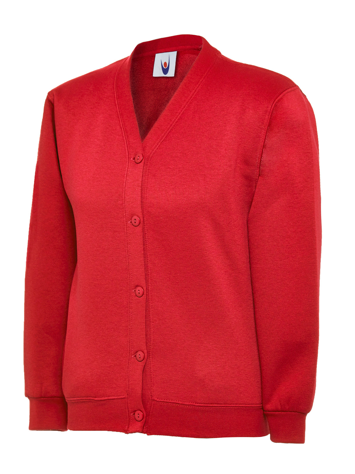 Childrens Classic Cardigan in Red