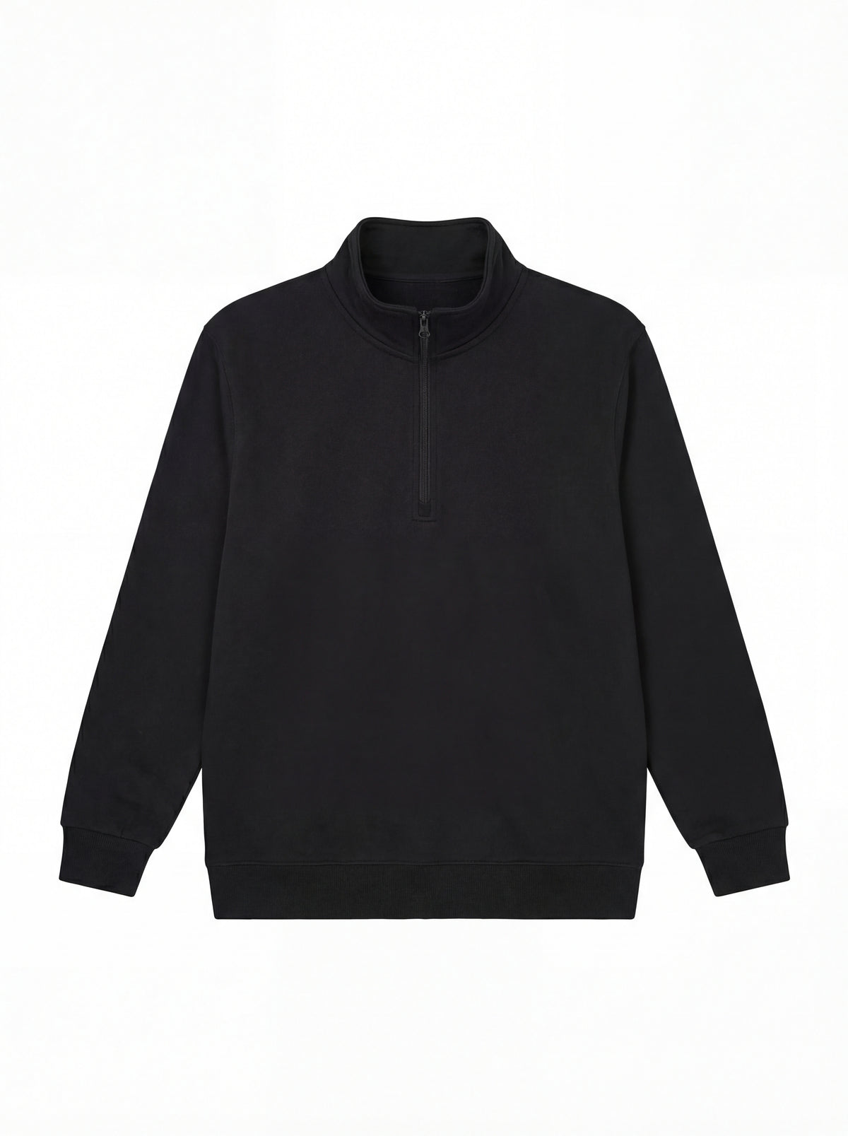 Quarter Zip Sweatshirt in Black