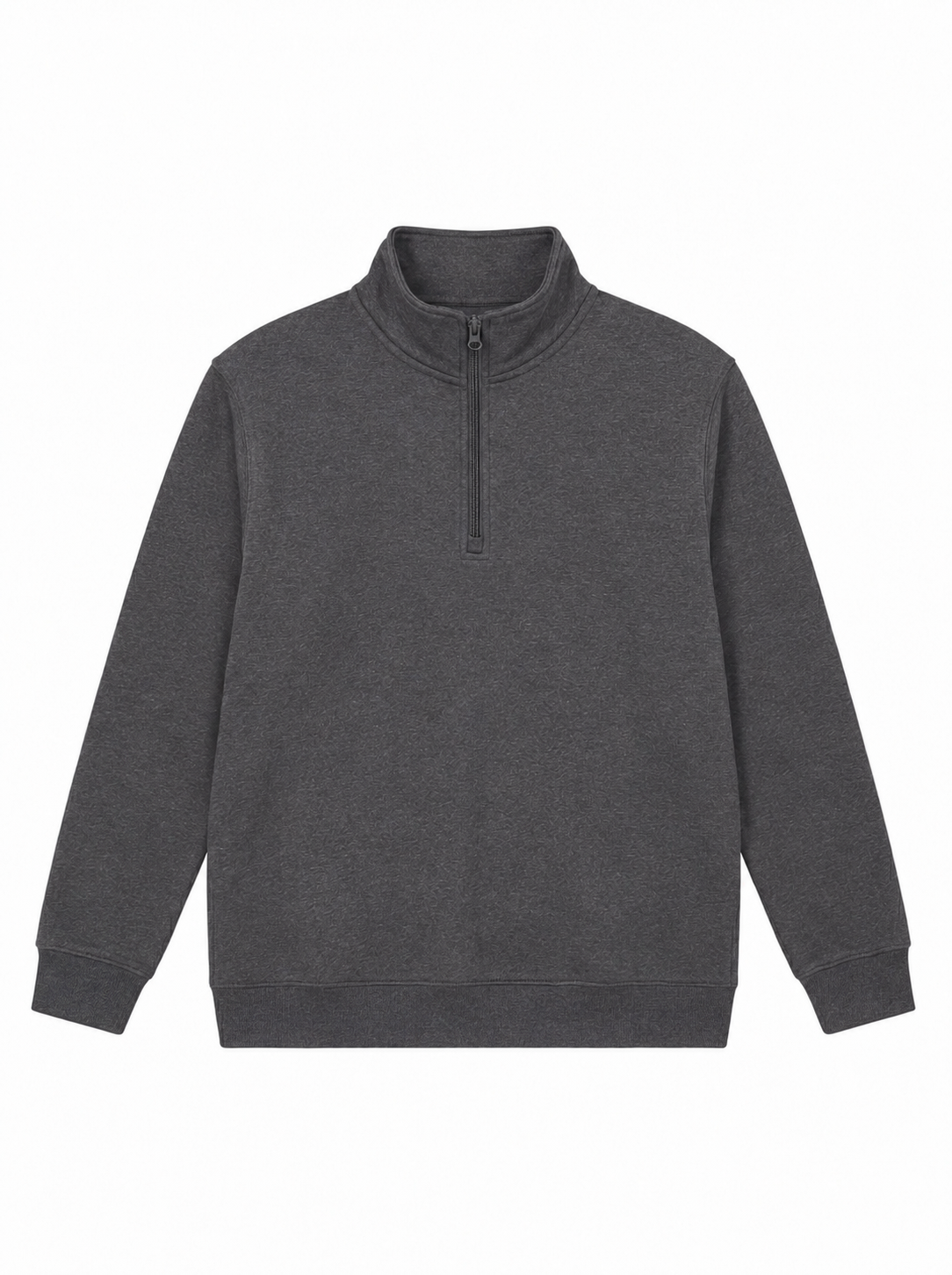 Quarter Zip Sweatshirt in Charcoal