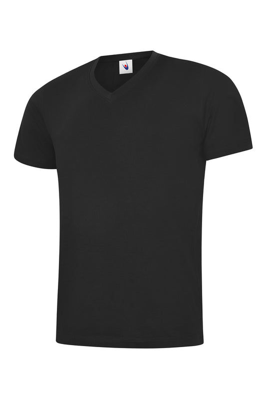 Classic V Neck T-shirt in Black