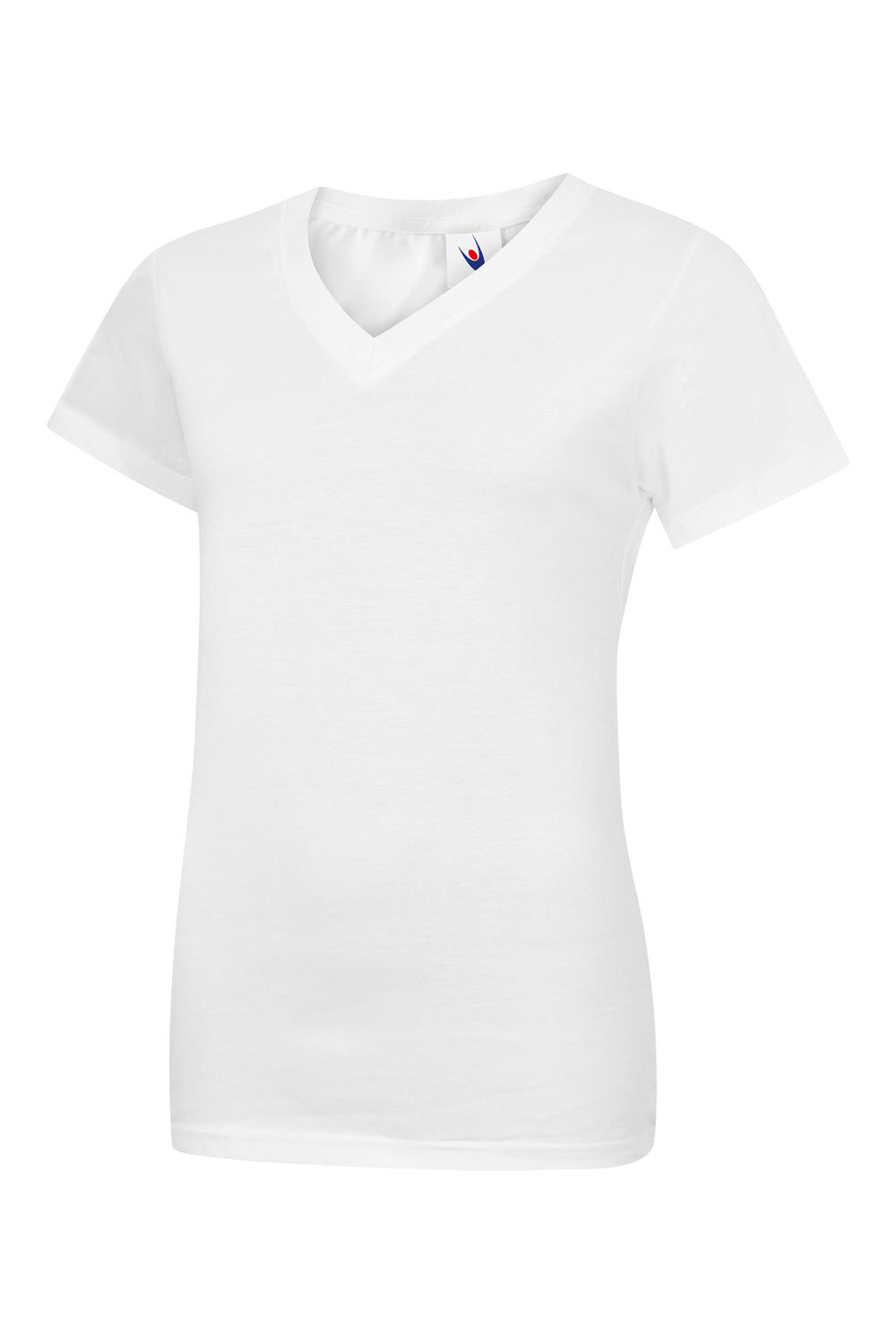 Ladies Classic V-Neck T-Shirt in White