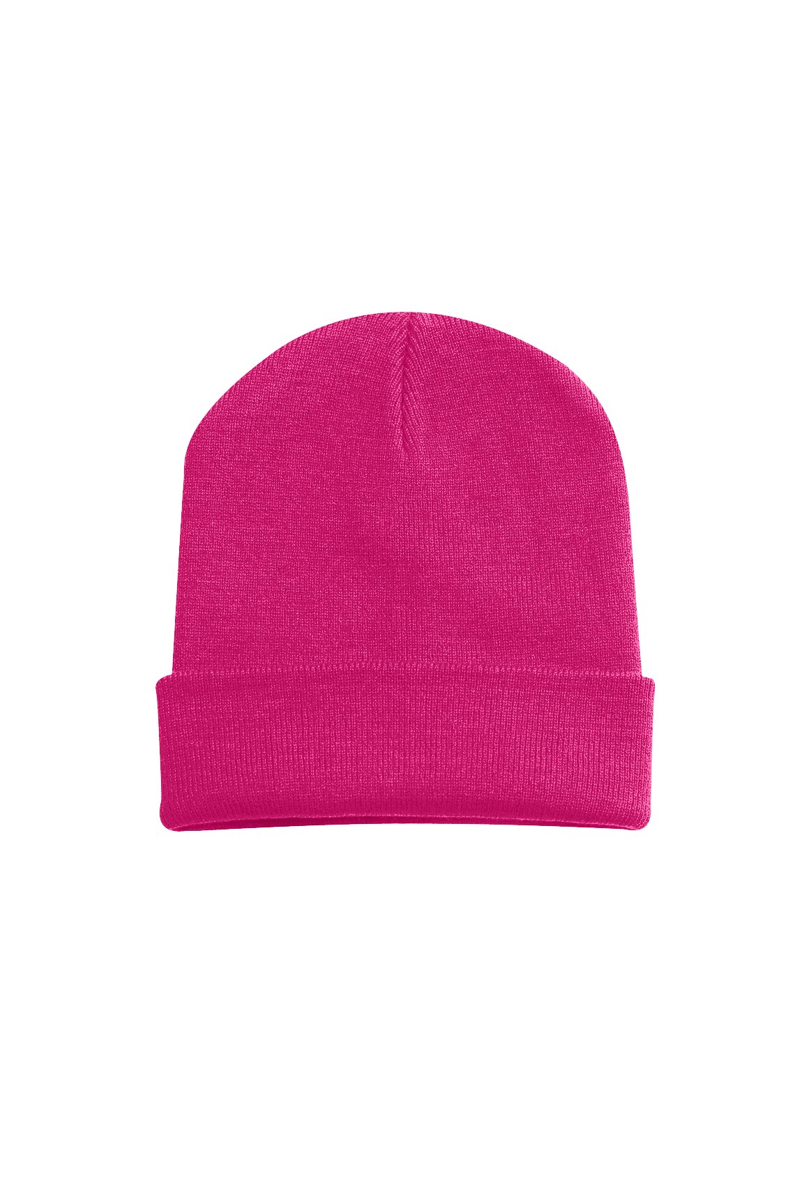 Heavyweight Cuffed Beanie in Fuchsia