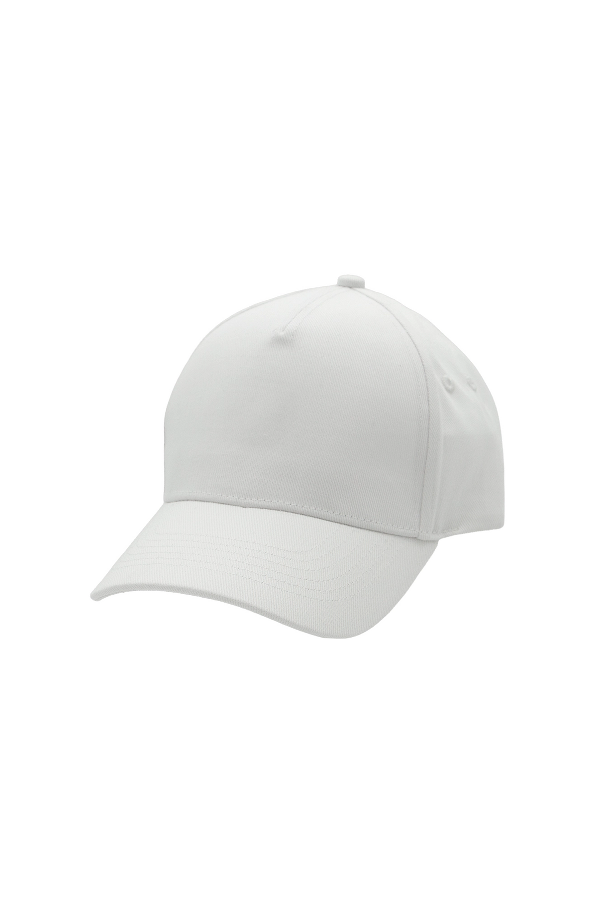 Heavyweight 5 Panel Cap in White