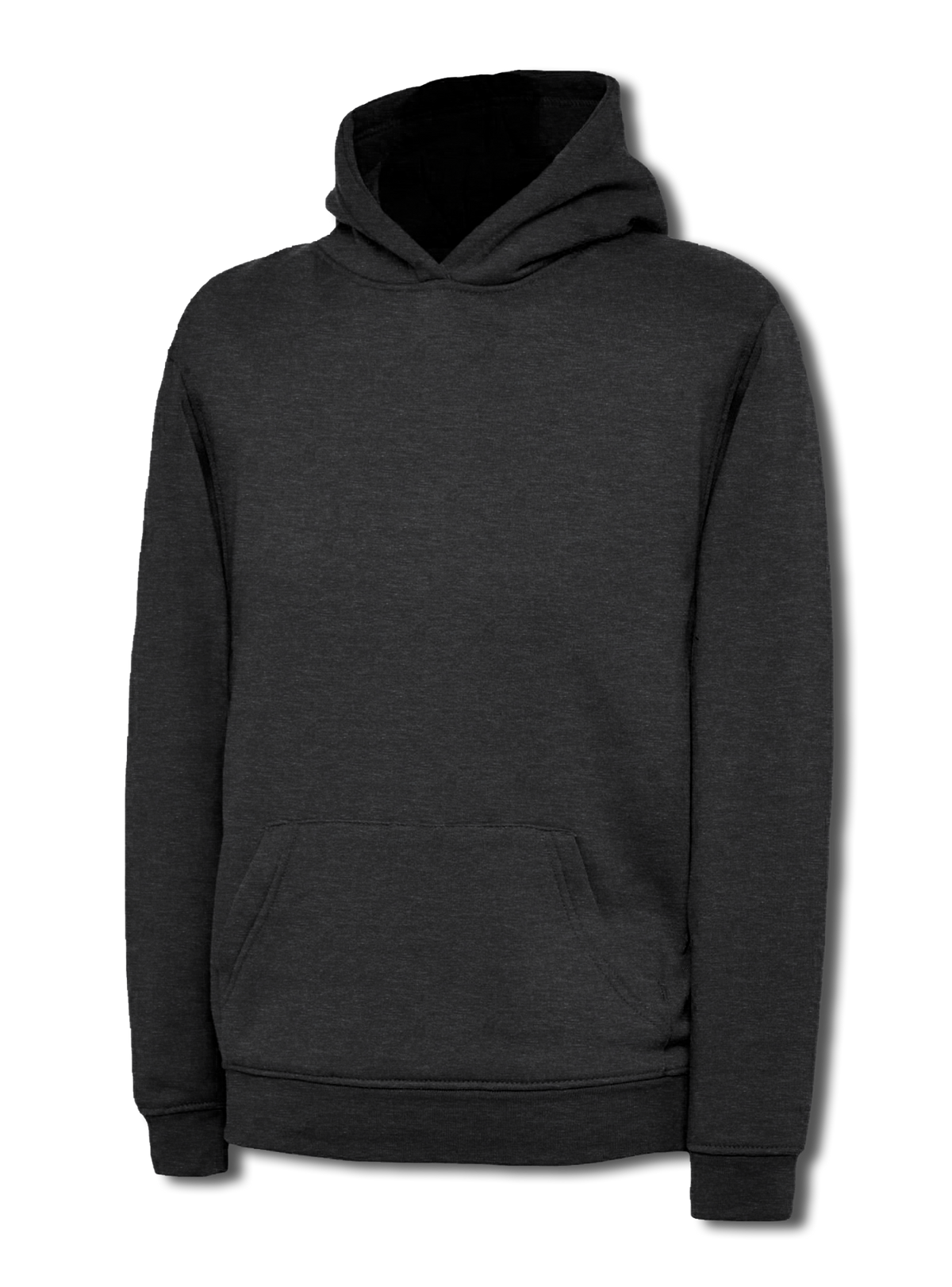 Childrens Classic Hooded Sweatshirt in Charcoal