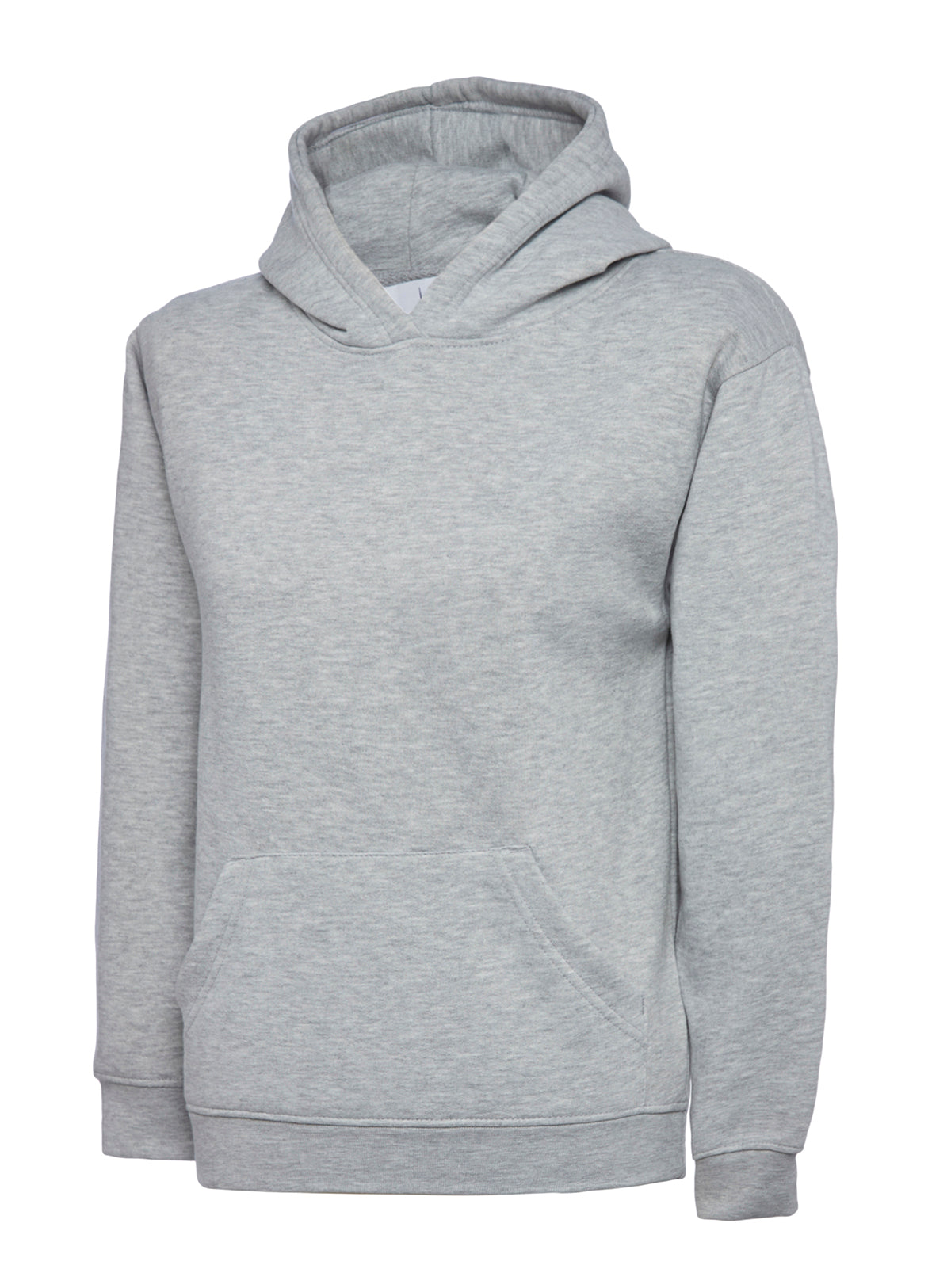 Childrens Classic Hooded Sweatshirt in Heather Grey