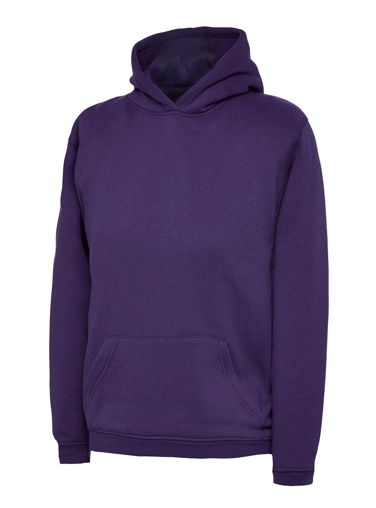 Childrens Classic Hooded Sweatshirt in Purple