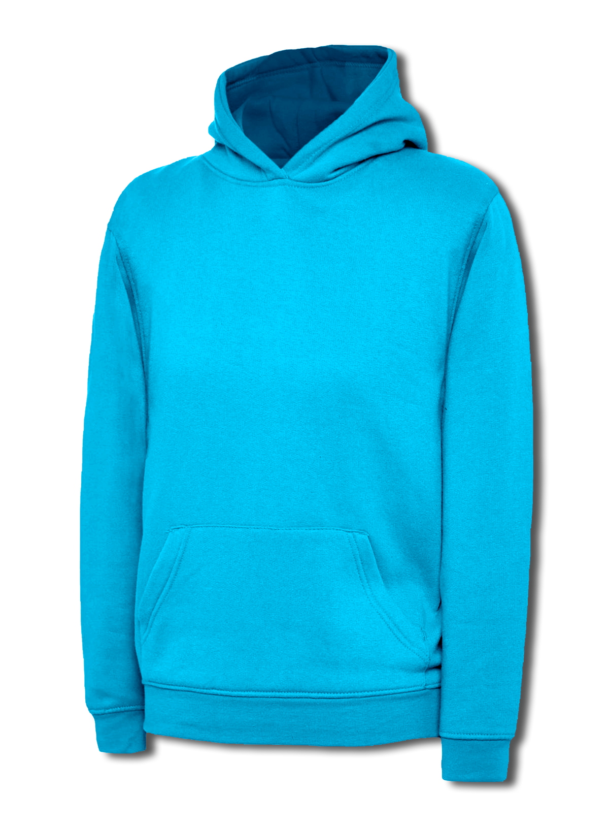 Childrens Classic Hooded Sweatshirt in Sapphire Blue