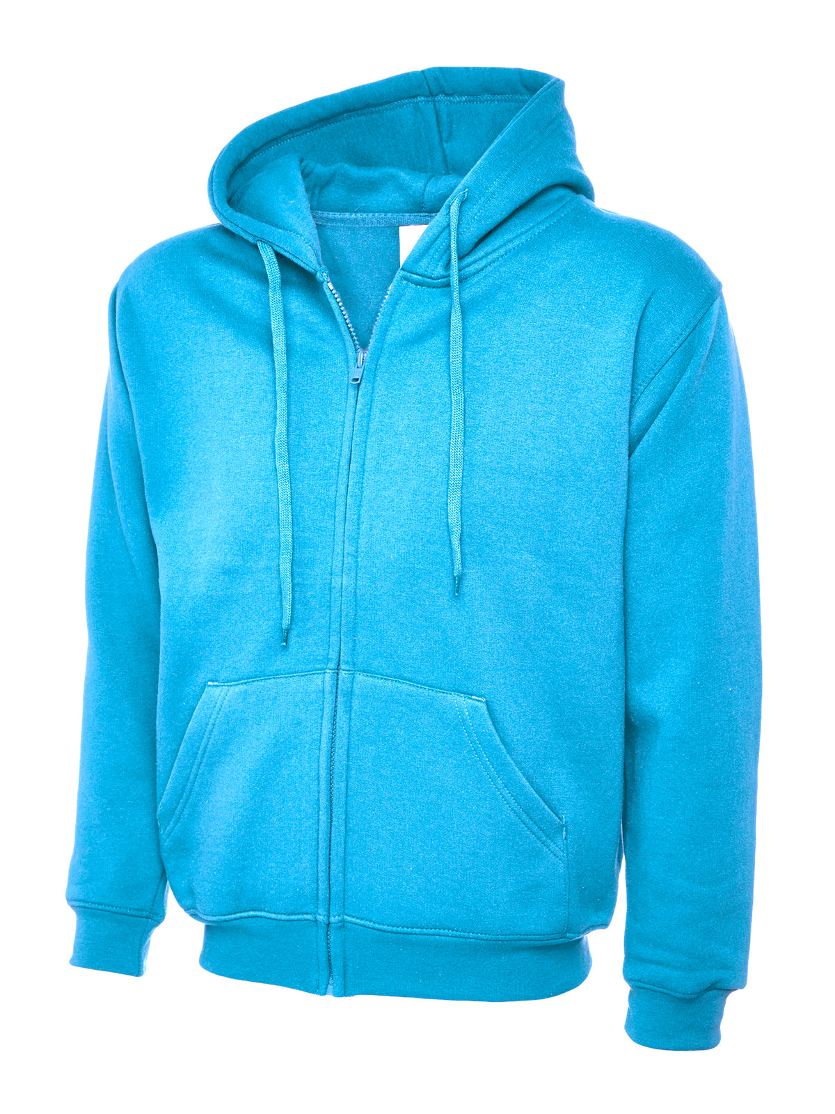 Adults Classic Full Zip Hooded Sweatshirt in Sky