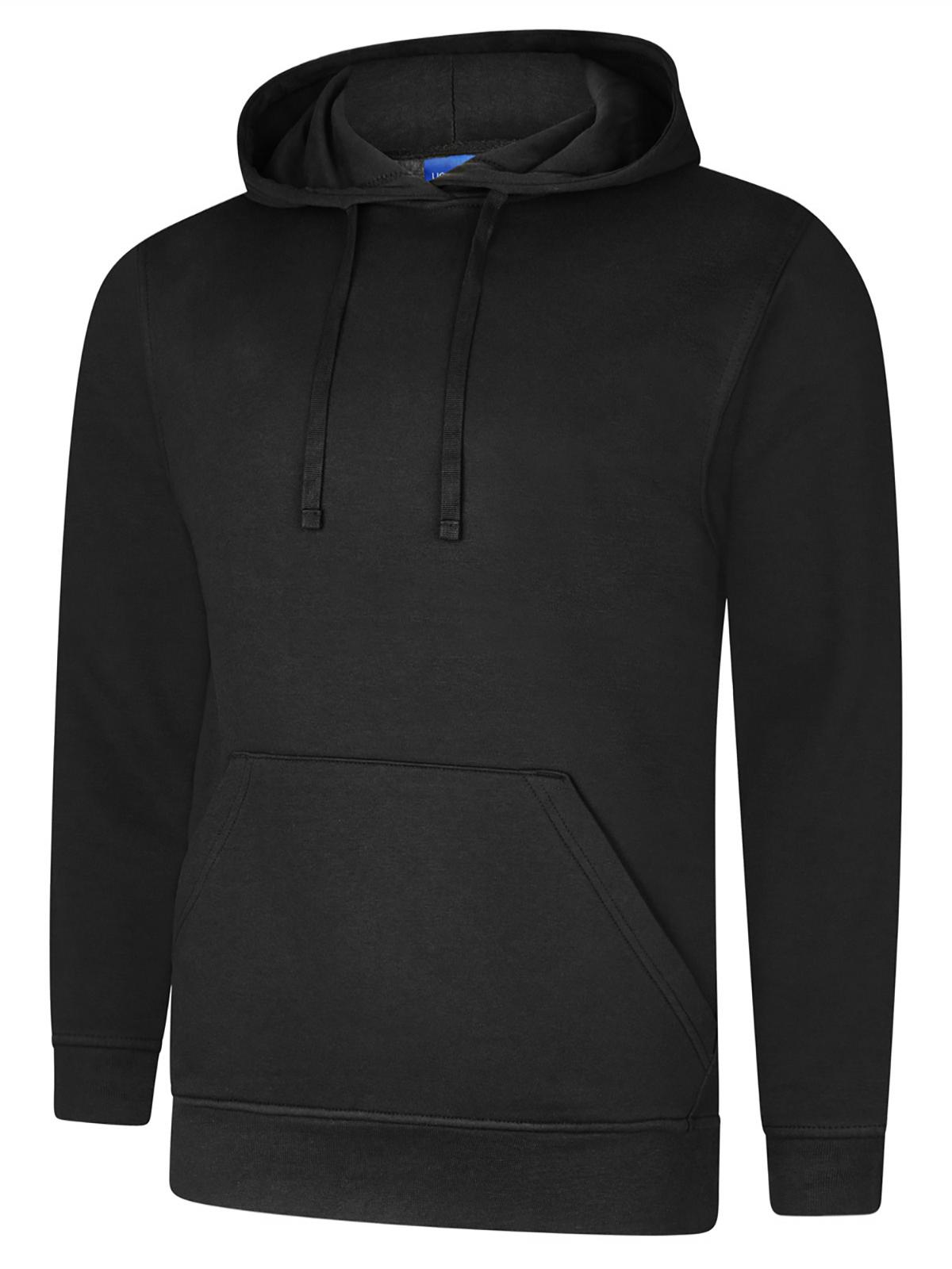 Deluxe Hooded Sweatshirt in Black