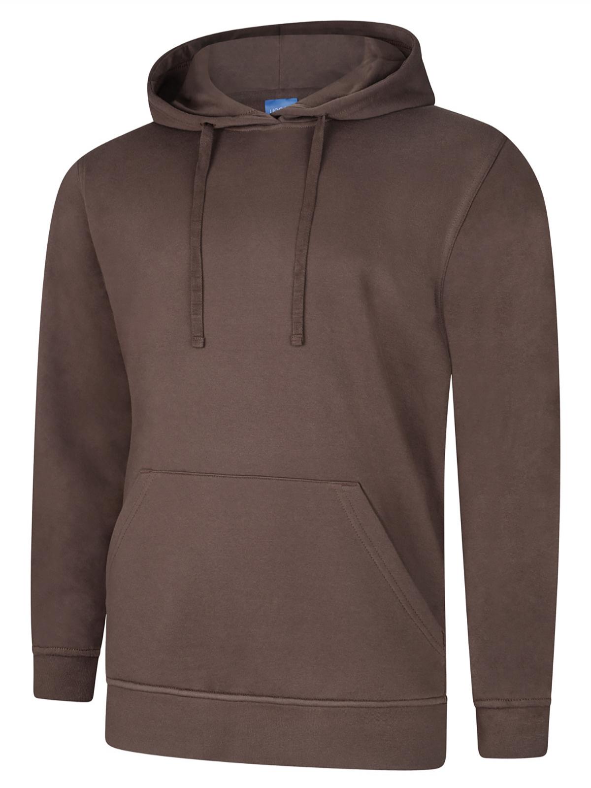 Deluxe Hooded Sweatshirt in Brown