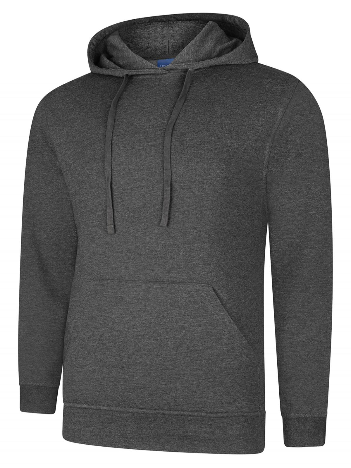 Deluxe Hooded Sweatshirt in Charcoal