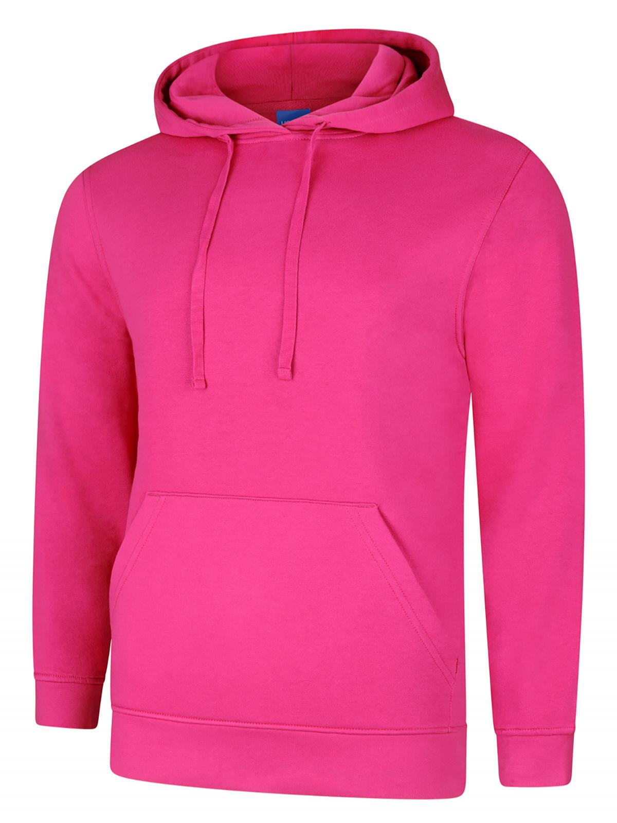 Deluxe Hooded Sweatshirt in Hot Pink