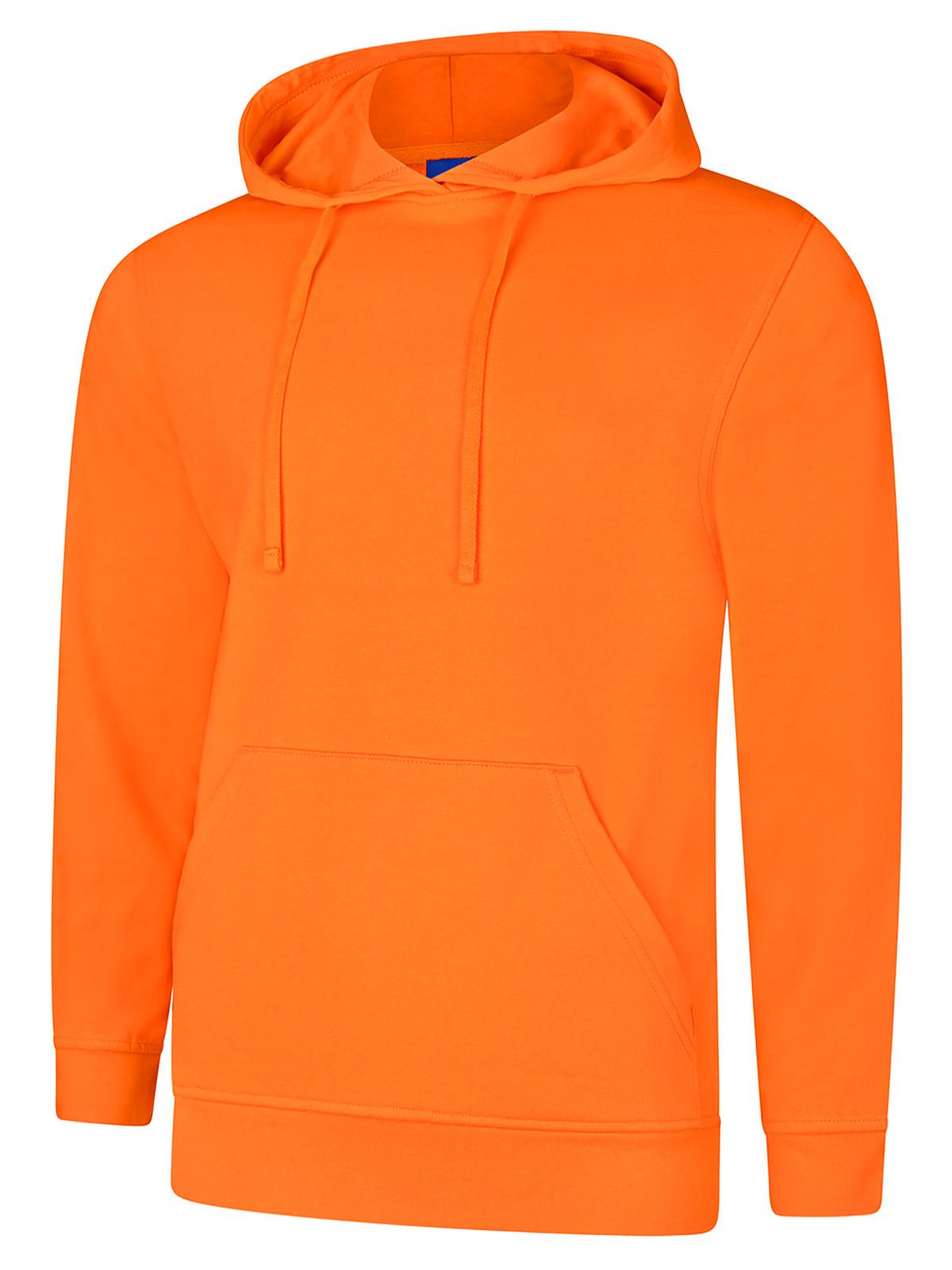 Deluxe Hooded Sweatshirt in Orange