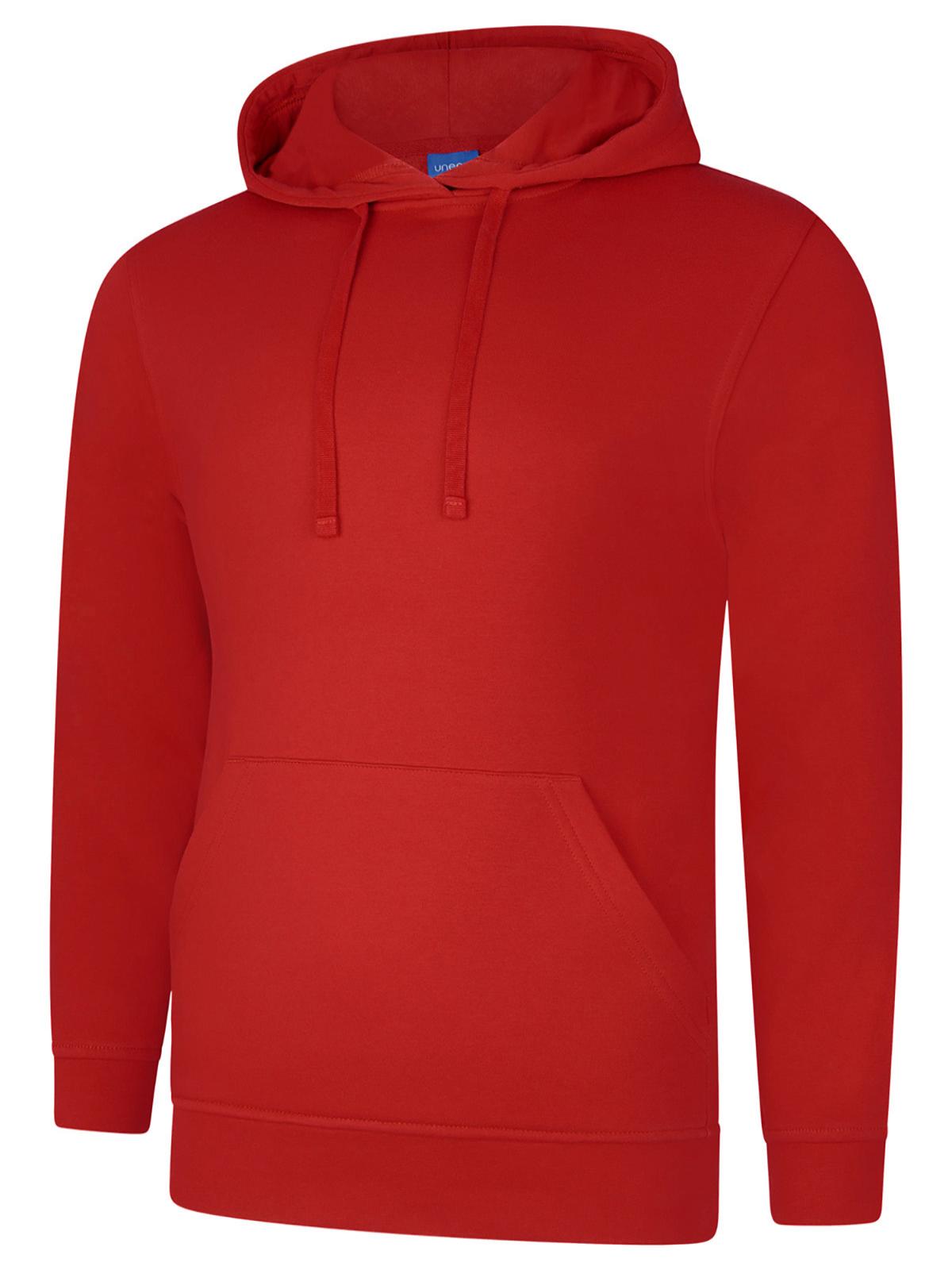 Deluxe Hooded Sweatshirt in Sizzling Red